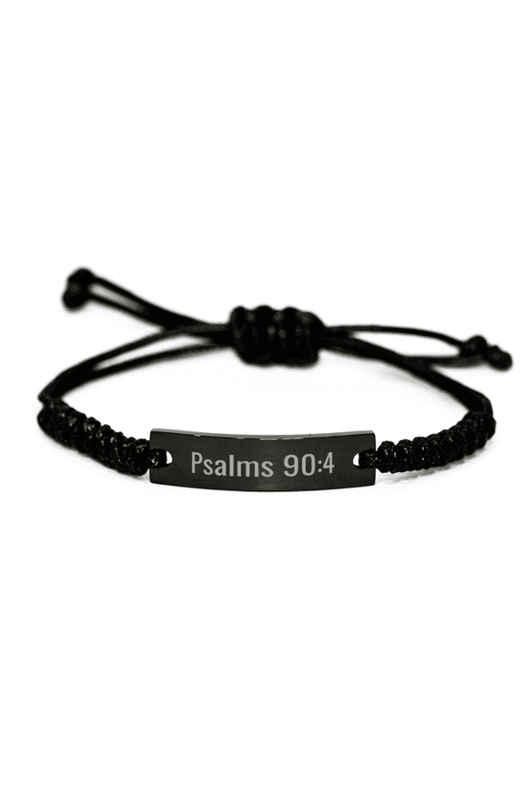 Psalms 90 4 Bracelet Psalms 90:4 Gift Bible Verse Stainless Steel Bracelet Jewelry Psalm
