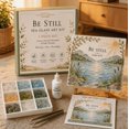 thumbnail image 1 of Psalms of Comfort & Strength Sea Glass Art Kit - Complete Sea Glass Mosaic Kit, Christian Home Decor, Inspirational Religious Gift for Mom, Sister & Church Friends, 1 of 6