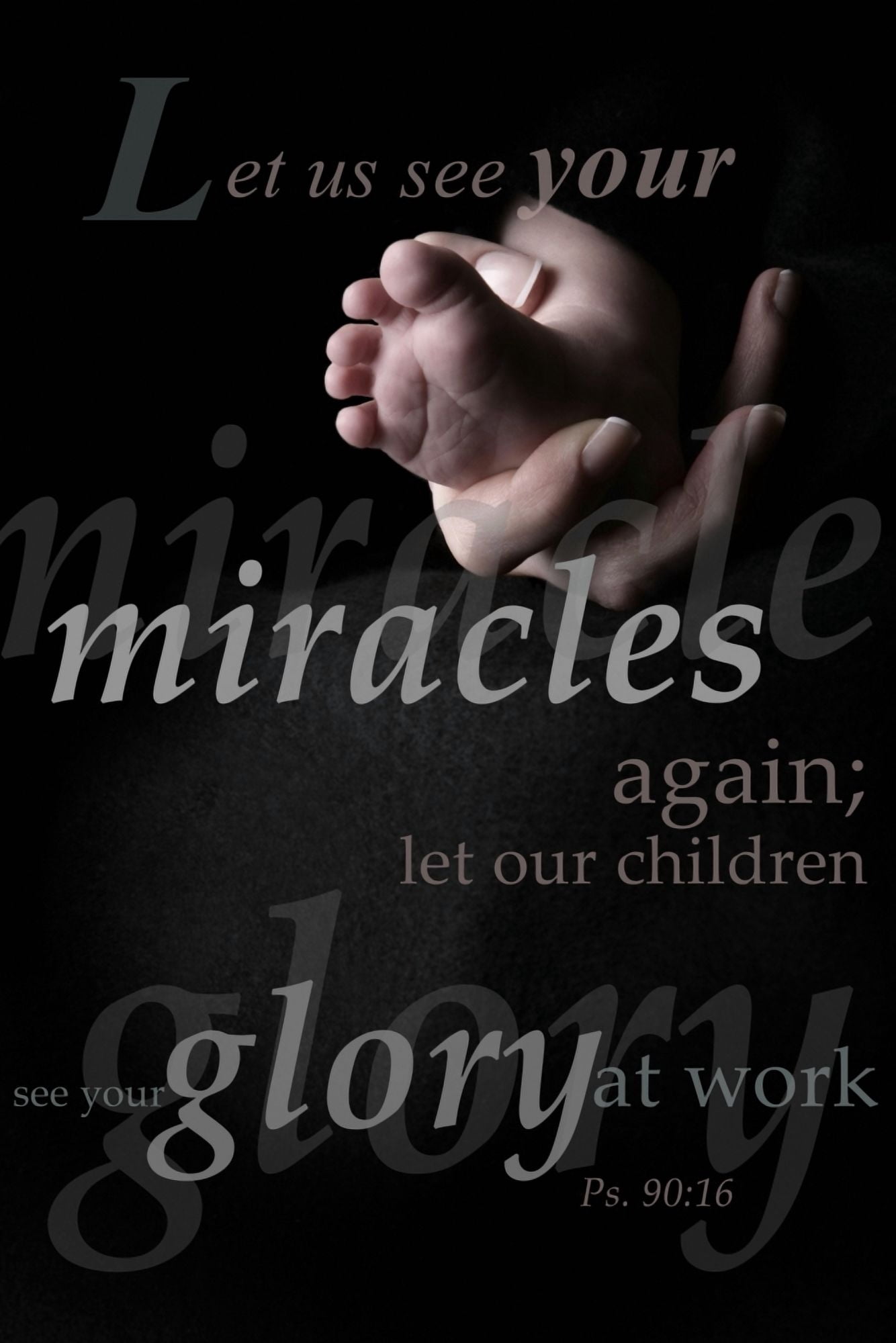 Psalms Composition Canvas Art - Misty Bedwell  Design Pics (11 x 17)