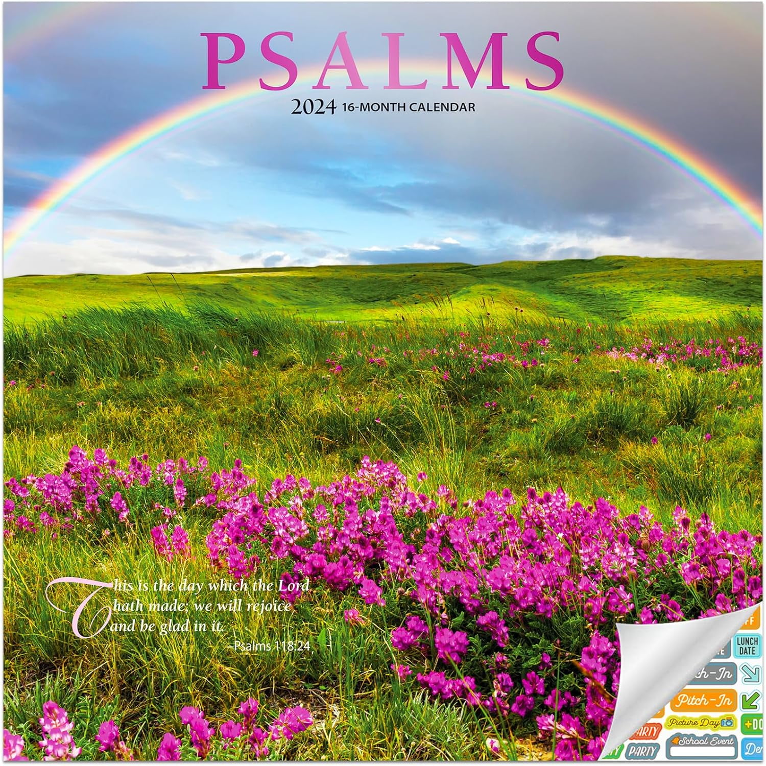 Psalms Devotional Calendar 2024 Deluxe 2024 Bible Verse Wall Calendar