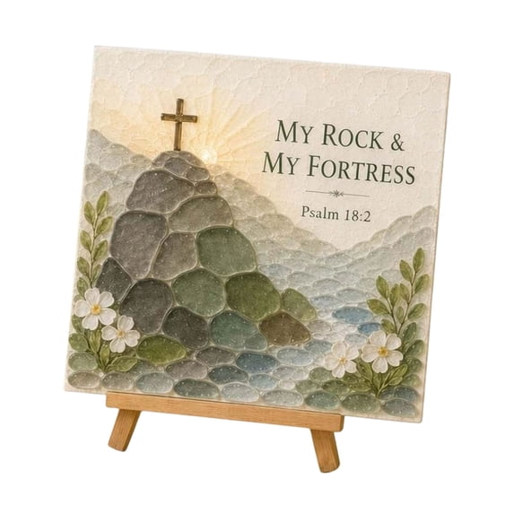 Psalms Of Strength Sea Glass Art Kit for Adults, Religious Gift Sea Glass for Craft Kits for Adults, DIY Art Kits for Inspirational Decor with Stone Pattern