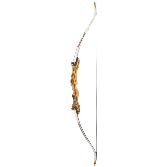 PSE Razorback RH 62-25 Recurve Bow, Traditional Wooden Riser, Right Hand, 62Inch, 25 lb Draw (41575R6225)