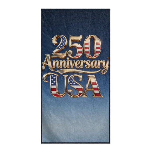 Psesaysky 250 Anniversary USA Car Seat Towel Cover After Beach Gym Workout Running Swimming Non-Slip Highly Yoga Towel for Women Girly Auto Accessories