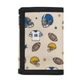 thumbnail image 1 of Psesaysky American Football Trifold Pouch, Polyester Fabric Youth Wallet for Outdoor Sports, Slim Lightweight Little Boys Wallet for Travel, 1 of 7
