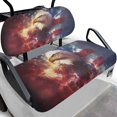 thumbnail image 1 of Psesaysky Bald Eagle Print Universal Golf Cart Seat Covers American Flag Club Car Precedent Golf Cart Breathable Material Fit Like a Glove for Women Men, Easy to Install, 1 of 8