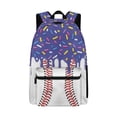 thumbnail image 1 of Psesaysky Baseball Purple Sprinkles School Bag for Student Laptop Backpack Casual Travel Backpacks Kids Boys Girls Schoolbag Bookbag for Men Women, 1 of 7