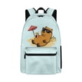 thumbnail image 1 of Psesaysky Beach Vacation Capybara Backpack Boy Girl School Backpacks Schoolbag Sets 10-12 Kids,Back to School Supplies, 1 of 7