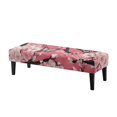 thumbnail image 1 of Psesaysky Bench Seat Cover Peach Blossom Butterfly Decoration Washable Pink Bench Cushion Cover with Elastic Band Rectangle Seat Protector for Bedroom, Living Room, 1 of 7