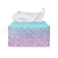 thumbnail image 1 of Psesaysky Bling Mermaind Scale Tissue Box Cover Holder Rectangular Tissue Cube Cover PU Leather Facial Organizer for Bathroom, Tabletop, Car, Night Stands, Office, Home, Kitchen, 1 of 7