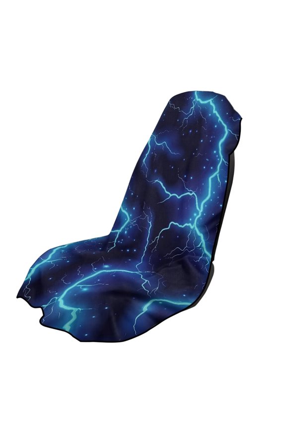 Blue Lightning Quick-Dry 1 Pack Car Seat Towel Covers Seat Cover Protector Machine Washable Universal Fit SUV Van Sedan Truck