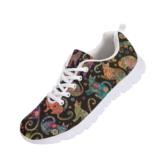 Psesaysky Boho Cat Running Shoes Retro 70S 80S Sneakers for Men Women ...