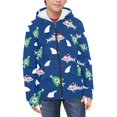 thumbnail image 1 of Psesaysky Boy Zip Up Hoodie Christmas Sharks Blue Casual Long Sleeve Jacket Lightweight Sweatshirt with Pockets Winter Fall Outwear Tops 14-16 Years, 1 of 7