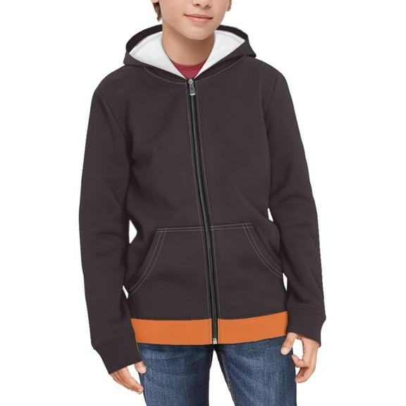 Psesaysky Boys Zip Up Hoodie Kids Hawaiian Skull Sunset Oversized Long Sleeve Sweatshirt Jacket with Pockets Winter Warm Clother 6-7 Years