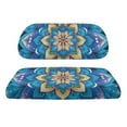 thumbnail image 1 of Psesaysky Breathable Bohemian Universal Seat Covers for Ezgo Club Car Seats Golf Cart Blue Mandala Flower Print Golf Front and Back Seat Cushion Cover Fit Like a Glove, 1 of 8