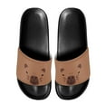 thumbnail image 1 of Psesaysky Brown Slide Sandals for Men Boys Anti-Slip Wear-Resistant Cartoon Beach Sandals House Shower Shoes Size 5-14, 1 of 4