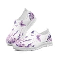 thumbnail image 1 of Psesaysky Butterfly Purple Sneakers Casual Shoes for Girls Women Shock-Absorption Comfortable Loafers 5.5-11.5, 1 of 7