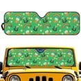 thumbnail image 1 of Psesaysky Car Windshield Sun Shade Saint Patrick Hats Rainbow Windshield Cover Automotive Interior Protection Front Window Sun Visor Protector Blocks UV Rays Keep Your Vehicle Cool, 1 of 7