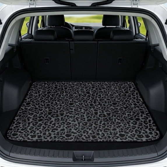 Psesaysky Cargo Cover for Dog Leopard Print Pattern, All Weather Dog Seat Mat, Non-Slip Machine Washable 29" x 39"