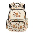 thumbnail image 1 of Psesaysky Cartoon Capybara on Airplane Print Breathable Travel Ruckpack for Daily Use School, Padded Straps Multi-Pockets 600D Polyester Kids Backpack, 1 of 9