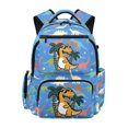 thumbnail image 1 of Psesaysky Cartoon Dinosaur Pattern Backpack for Girls with Padded Straps Lightweight Daypack, multi-tasche 17 Inch Kids Backpacks for Middle School Elementary Back to School, 1 of 9