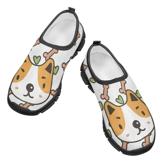 Psesaysky Cartoon Dog Casual Shoes for Little Girls Boys Shock-Absorption Comfortable Sneakers for School Size 11-15