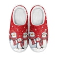 thumbnail image 1 of Psesaysky Cartoon Penguin Cotton Slippers Winter Indoor Warm Cotton Slippers for Mom and Children Excellent Foot Support House Slippers Christmas Gift for Family, 1 of 7