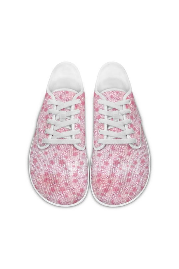 Cherry Blossoms Barefoot Sneakers Women Barefoot Walking Shoes Women Wide Toe Box and Non-Slip Casual Shoes Comfortable and All-Match