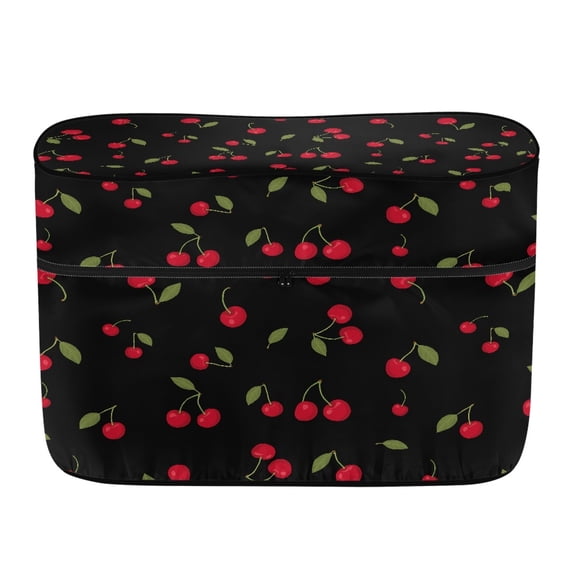 Psesaysky Cherry Print RV Propane Tank Cover with Zipper Weather Resistant RV Camper Propane Cylinder Dual Cover for Travel, Polyester Dual Propane Tank Protective Cover
