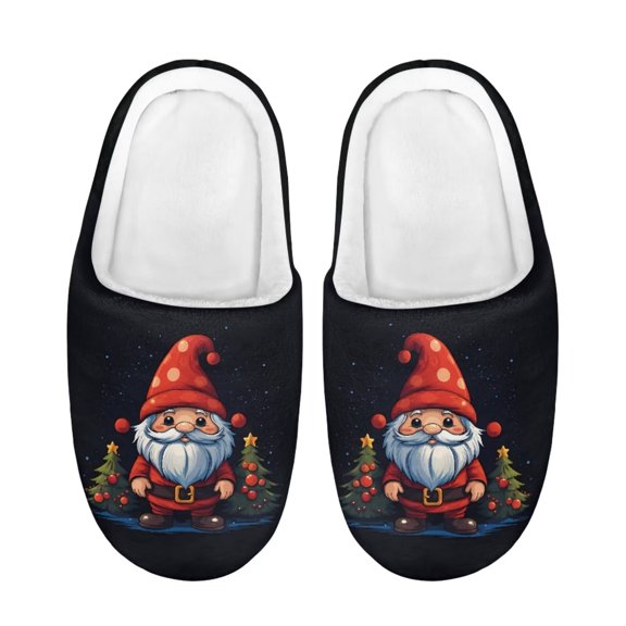 Psesaysky Children's Plush Slippers Soft and Warm Slippers for Children Santa Claus Cozy Slippers Suitable for Auttum and Winter