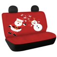 thumbnail image 1 of Psesaysky Christmas Car Back Seat Covers with Santa Snowman Art, 2 Piece Universal Bench Seat Covers for Auto SUV Sedan Van, Waterproof Dirt Proof Pet Protection, 1 of 4