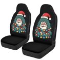 thumbnail image 1 of Psesaysky Christmas Car Front Seat Covers with Santa Tree Pattern, 2-Pack Polyester Auto Covers for Cars Vans and Trucks, 1 of 7