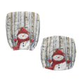 thumbnail image 1 of Psesaysky Christmas Swivel Computer Chair Slipcovers, 2 Pcs Polyester Fabric Covers for High Back Armrest Office Chair, Anti Dust, 1 of 8