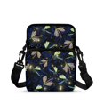 thumbnail image 1 of Psesaysky Crossbody Bag for Travel, Lightweight 2 Layer Shoulder Wallet for Girls Sparkle Dragonfly Pattern Crossbody Bags, 1 of 7