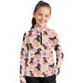 thumbnail image 1 of Psesaysky Cute Dachshund Donut Print Girls Fashion Shirts Long Sleeve 1/4 Zip Pullover Trendy T-shirt Kids Cute Fall Athletic Workout Tops Basic Tees 10-11 Years, 1 of 6