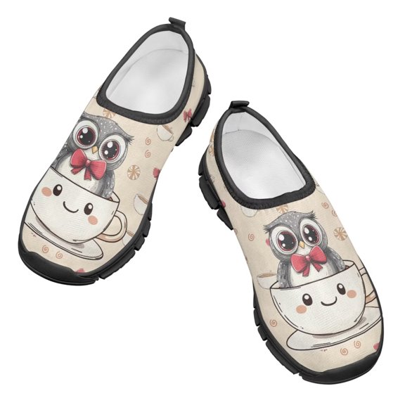 Psesaysky Cute Parrot Casual Shoes for Little Girls Skin-Friendly Comfort Durable Loafers Walking Shoes Size 11-15