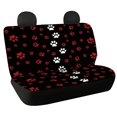 thumbnail image 1 of Psesaysky Dog Paw Print Rear Bench Seat Covers for SUV, 2 Piece Non-Slip Durable Back Seat Covers, Waterproof Dirt Proof Protection for Car Truck, 1 of 2