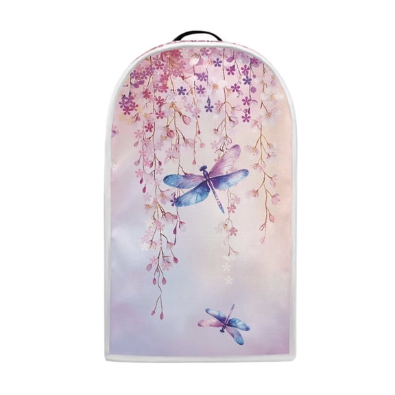 Psesaysky Dragonfly Blender Dust Cover with Handle Cherry Blossom Print Anti Fingerprint Protection Protector for Stand Mixer Coffee Maker