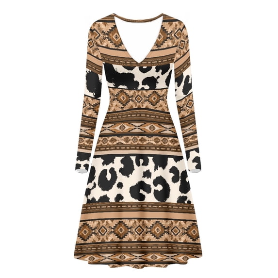 Psesaysky Dress for Women Causal Long Sleeve Tunic Tank Dresses ...