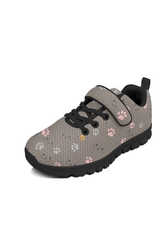 Easter Rainbow Eggs Pattern Sneakers for Kids Girls Easy to Put on Comfortable Lightweight Velcro Sports Shoes Size 11-15