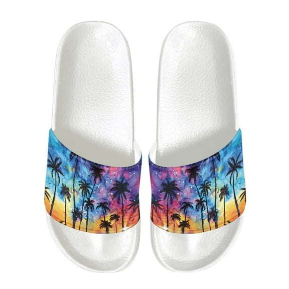 Psesaysky Fashionable Beach Slide Sandals for Men Big Boys Soft Comfortable Sandals Indoor Outdoor Anti-Slip Durable Sandals Shoes