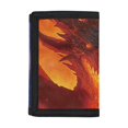thumbnail image 1 of Psesaysky Fire Dragon Trifold Pouch, Polyester Fabric Little Boys Wallet, Waterproof Slim Youth Wallet for Outdoor Sports, 1 of 7
