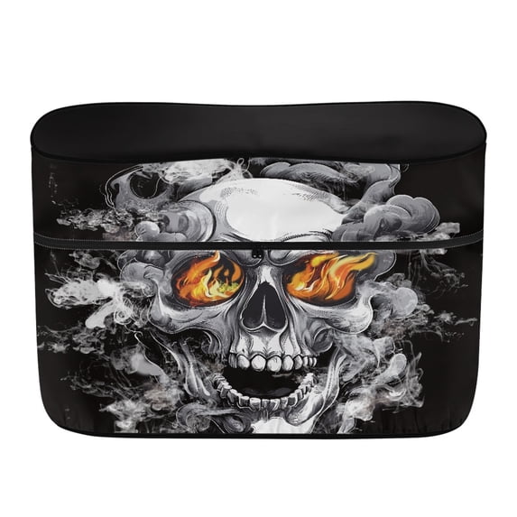 Psesaysky Fire Eye Skull RV Propane Tank Cover, Polyester Fadeproof Camper Cover for Camping and Outdoor Travel