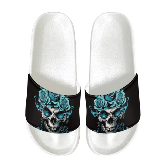 Psesaysky Flexible Comfortable Skeleton Sandals for Men Easy to Clean and Maintain Everyday Sandals Anti-Slip Durable Slide Sandals Shoes