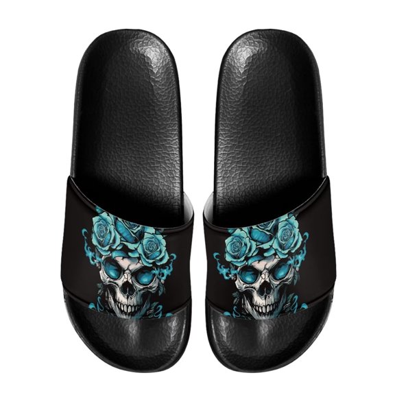 Psesaysky Flexible Comfortable Skeleton Sandals for Men Easy to Clean and Maintain Everyday Sandals Anti-Slip Durable Slide Sandals Shoes