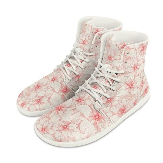 Psesaysky Floral Printed Barefoot Shoes Comfortable Durable Casual Shoes Gift for Women Girls Size 6-13.5