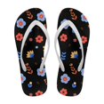 thumbnail image 1 of Psesaysky Floral Sandals for Women Ladies Convenient Comfortable Durable Black House Flip-Flops Beach Bathroom Sandals, 1 of 7