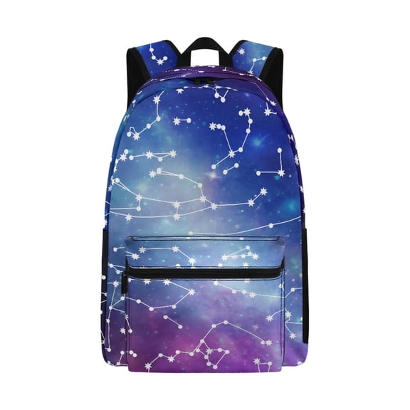 Psesaysky Galaxy Constellation Backpack School Bag School Backpack with Adjustable Shoulder Straps 17 Inch Large Capacity Book Bag