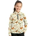 thumbnail image 1 of Psesaysky Girls Farm Rooster Duck Print Sweatshirt Long Sleeve for Teen Girls Stand-up Collar Sweatshirt Quarter Zip Pullover Hoodies Fleece Jacket 12-13 Years, 1 of 6