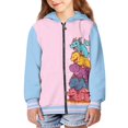 thumbnail image 1 of Psesaysky Girls' Fashion Hoodies Sweatshirts with Pocket Cartoon Dragon Pink Blue Fleece Zip-Up Hoodie for Girls and Boy 11-13 Years Old Girl Winter Clothes, 1 of 7