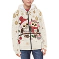 thumbnail image 1 of Psesaysky Girls' Fashion Hoodies Sweatshirts with Pocket Cute Christmas Owl Fleece Zip-Up Hoodie for Girls and Boy 8-10 Years Old Girl Winter Clothes, 1 of 7
